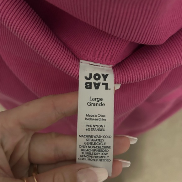 Joy lab pink textured leggings size L - Picture 3 of 3